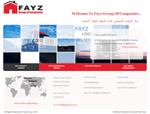 Tablet Screenshot of fayz-group.com